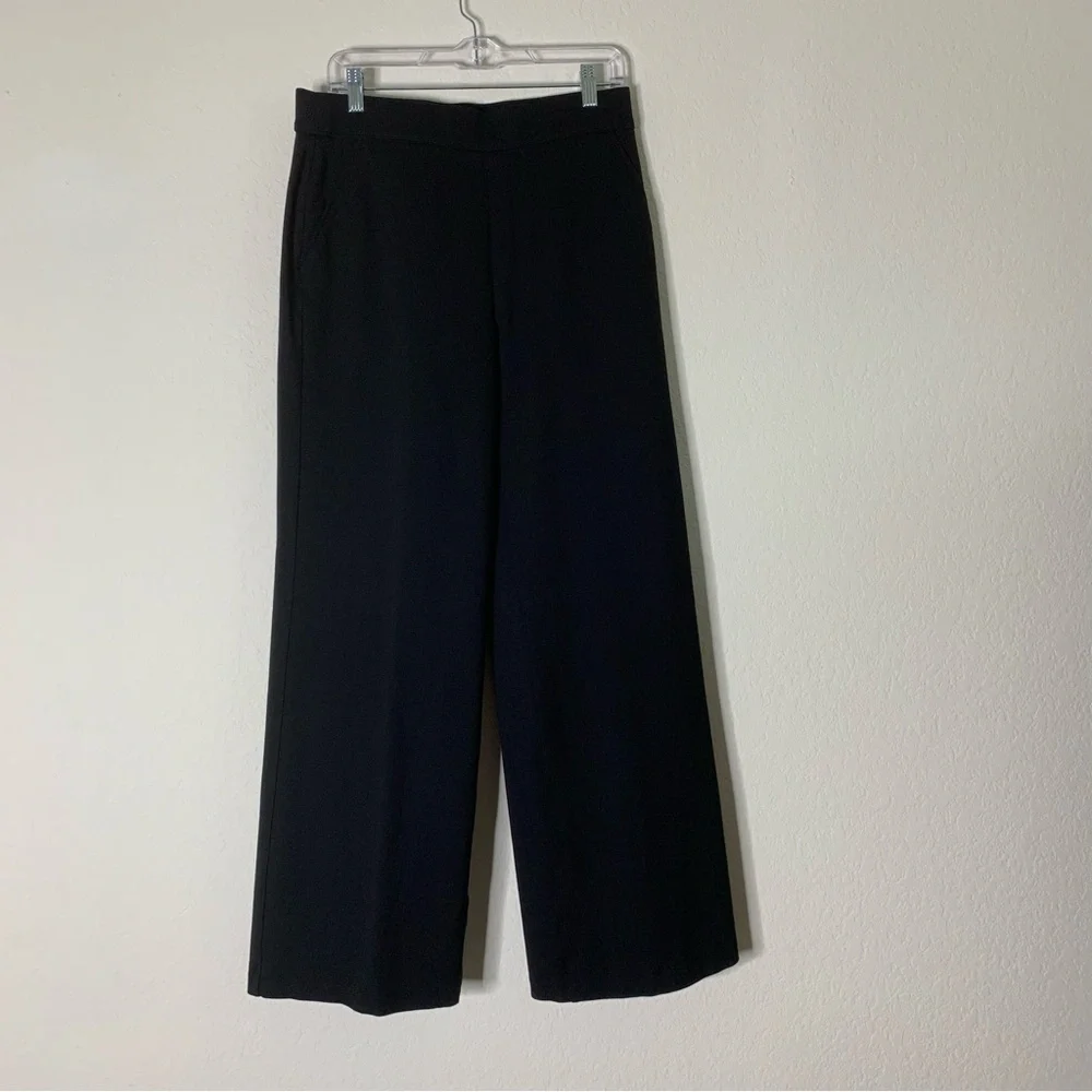 Spanx womens black Ponte wide leg pants L - Picture 2 of 8
